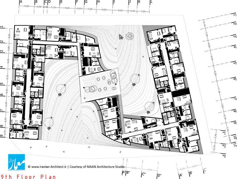 مجتمع مسکونی الغدیر٢ قم / استودیو معماری مان