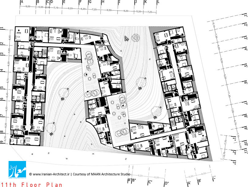 مجتمع مسکونی الغدیر٢ قم / استودیو معماری مان