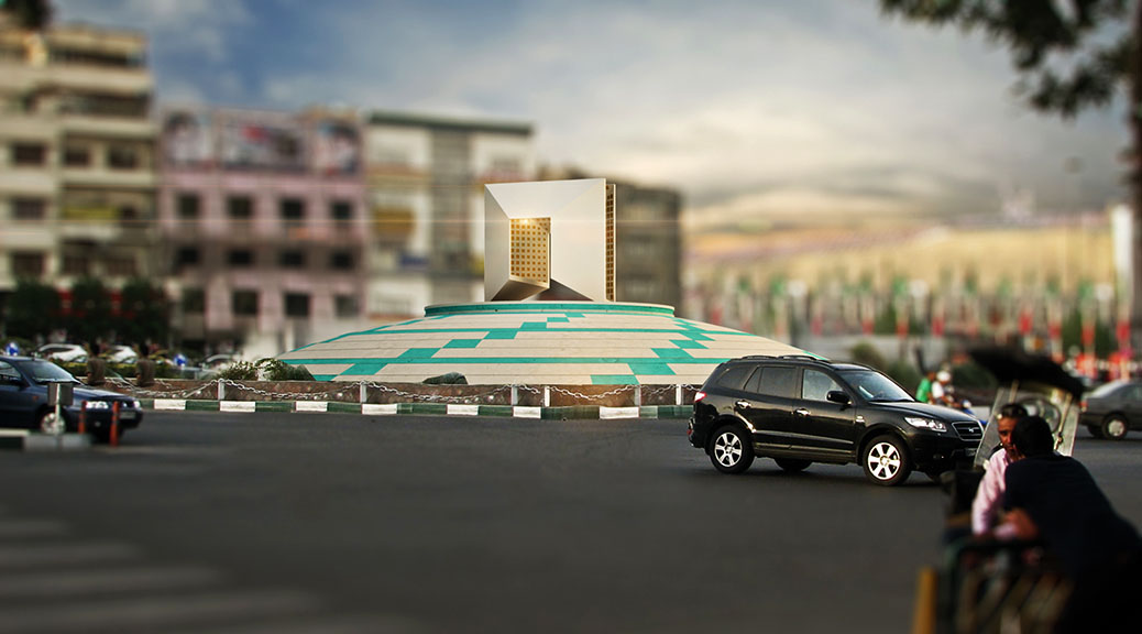 نماد حجمی میدان انقلاب تهران / محمد رضایی