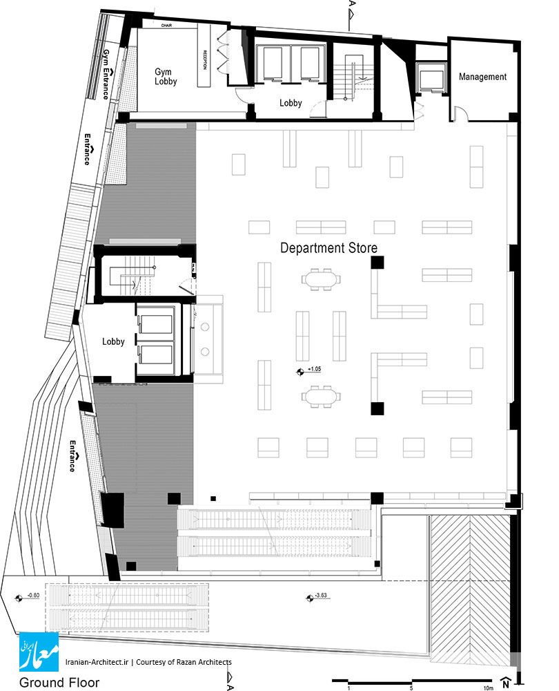 ساختمان سام پاسداران / دفتر معماری رازان